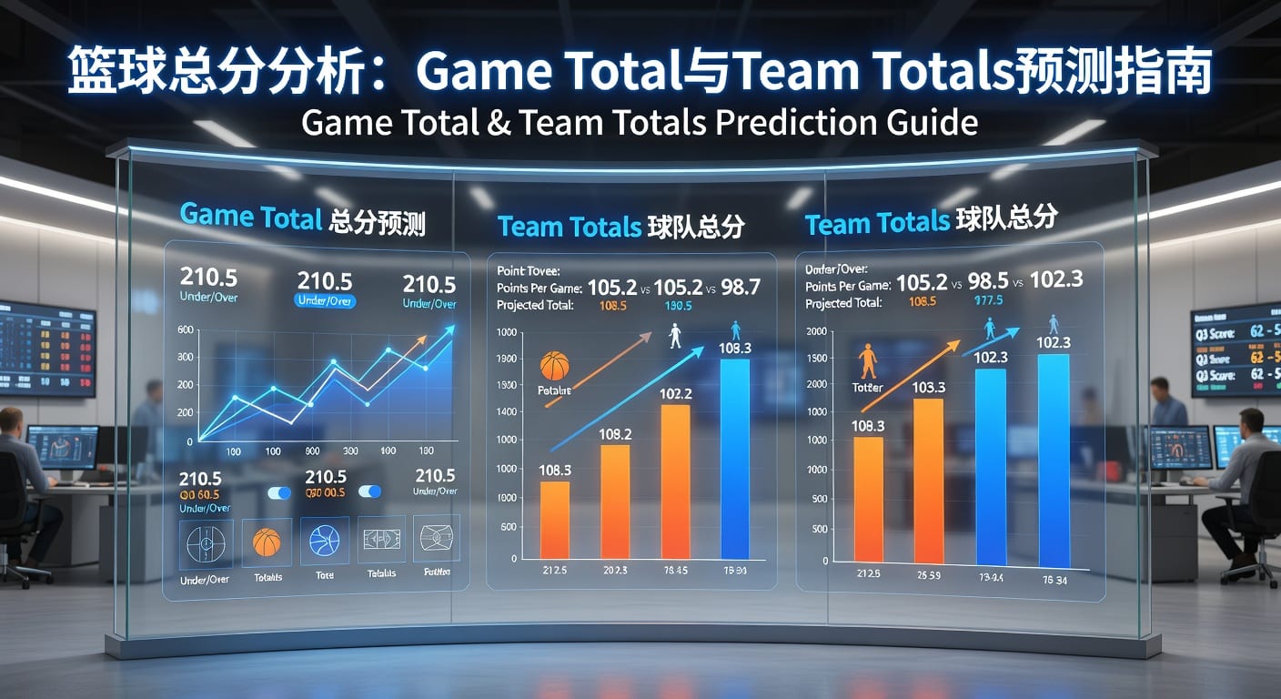 篮球总分 game total team totals投注技巧拆解
